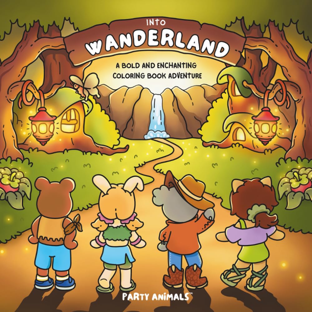 Into Wanderland: A Bold and Enchanting Adult Coloring Book Adventure (Wild Adventures)
