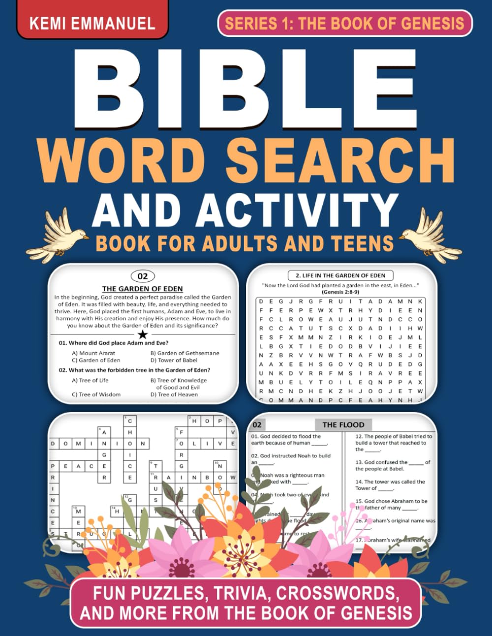Bible Word Search and Activity Book for Adults: Series 1: The book of Genesis