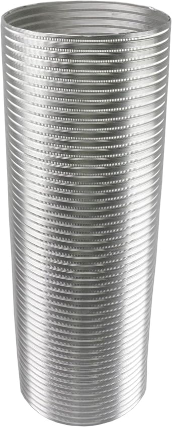 Awoco 8 Inches Diameter x 6 Feet Long Semi-Rigid Flexible Aluminum Duct - Ideal for Kitchen, Bathroom, Range Hood Venting 8 Inch
