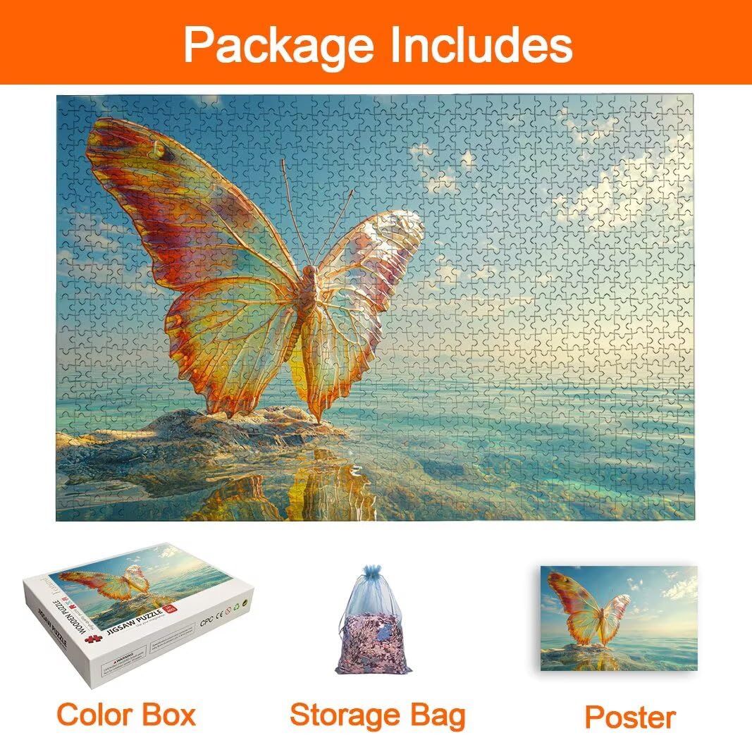 Puzzle Motyl Puzzle 2000 Pieces Puzzle na Prezent Kobieta -8962