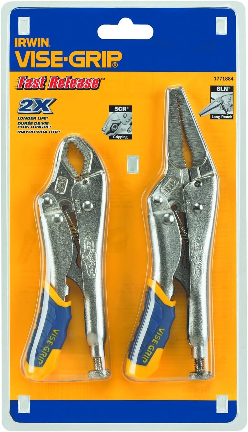 IRWIN Tools VISE-GRIP Locking Pliers Set, Fast Release, 2-Piece (1771884)