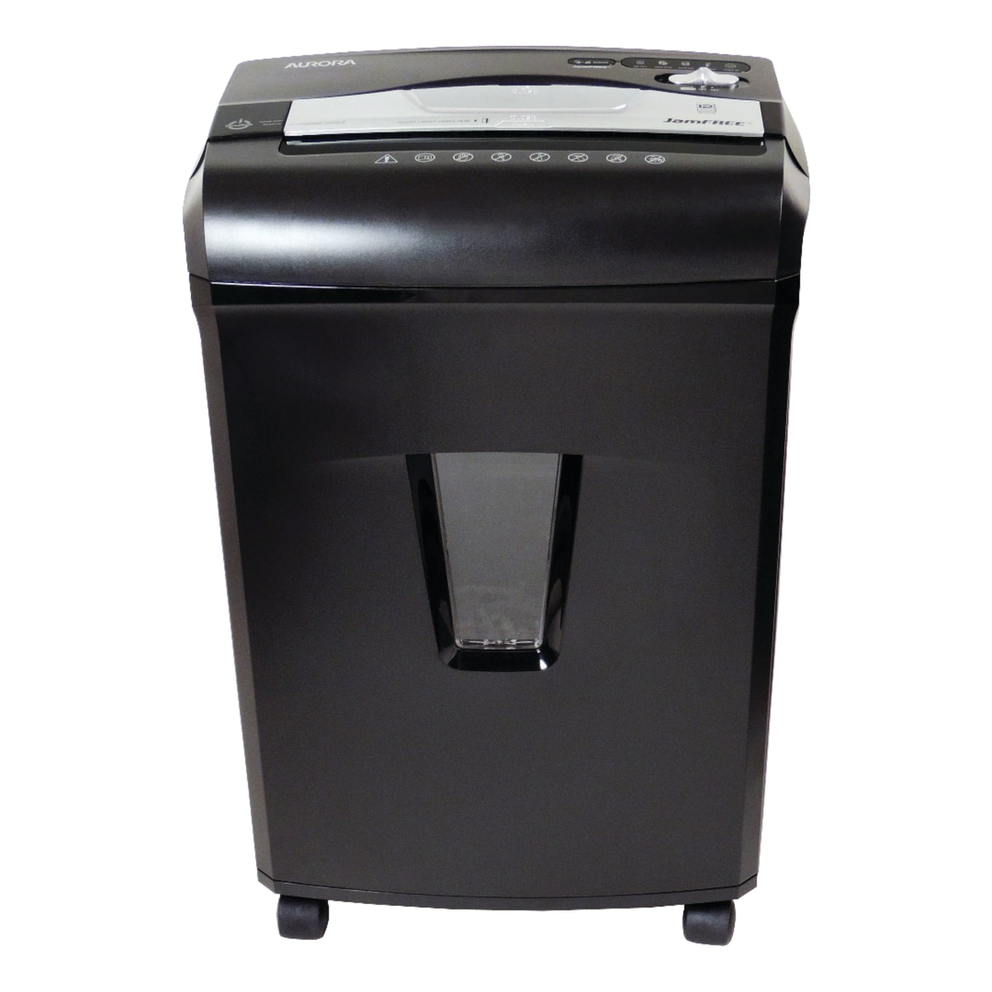 Aurora JamFree AU1235XA 12-Sheet Cross-Cut Paper/Credit Card Shredder with Pull-Out Wastebasket