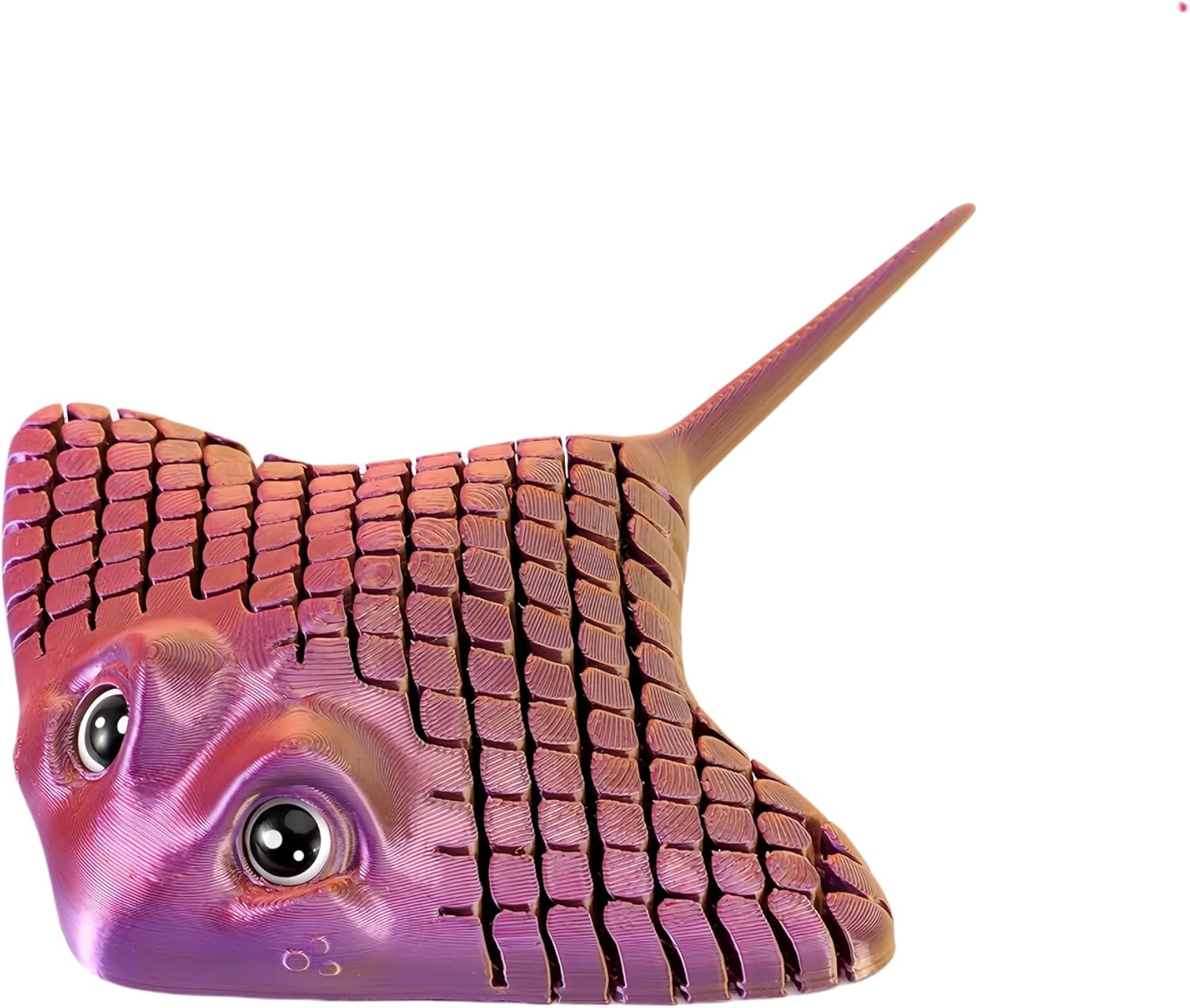 3D Printed Marine Organism Full Body Joints Movable Gift Friends Desk Statue Ornament Ornaments, Fish Tank Accessories (Blue Green, 7.87in/20cm(Vampire Squid))