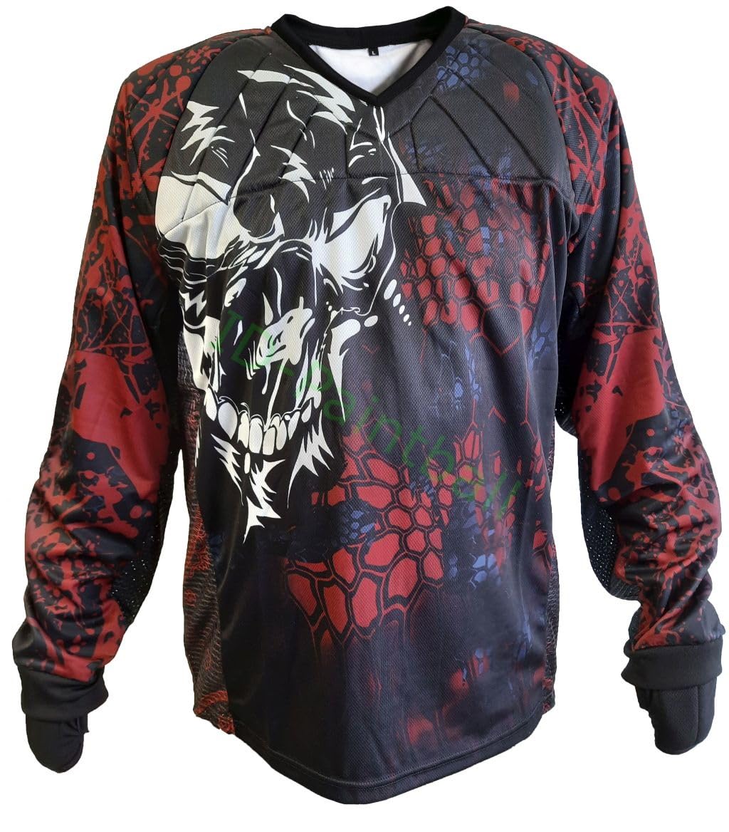 IDP Custom Jersey Angry Skull Rot Schwarz