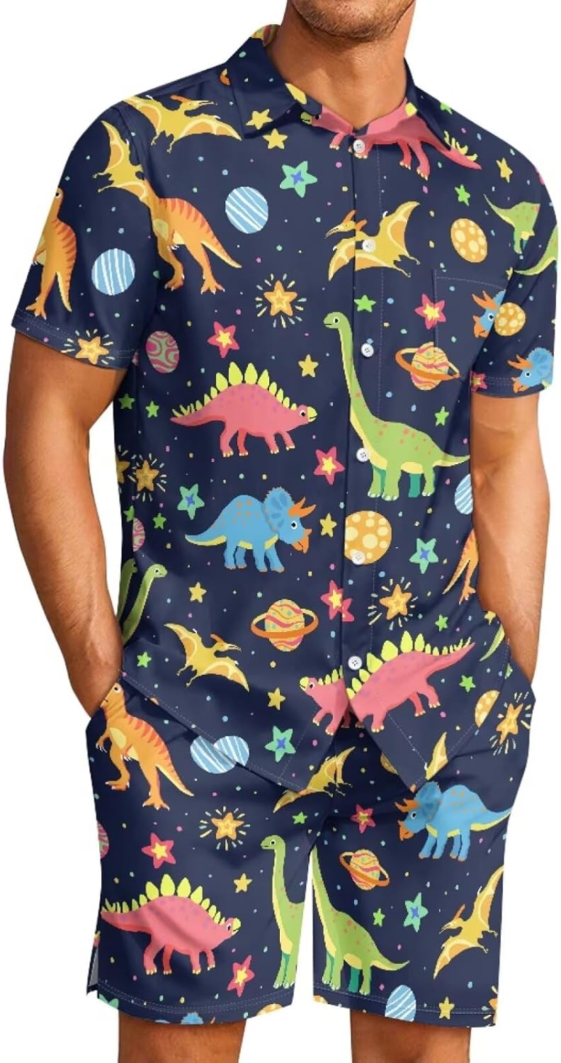 Couples Pajamas Sets Short Sleeve Plus Size Button Down Pj Soft Cute Pajama Set His and Her Matching Pjs