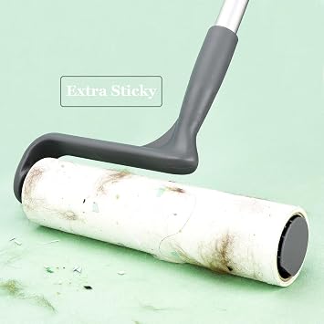 10 inch Lint Roller Refill for Evercare Leo Layers Large Mega 10 in Wide Lint Roller, Pack of 4 Refills, 60 Sheets per Refill, Total 240 Extreme Stick Sheets