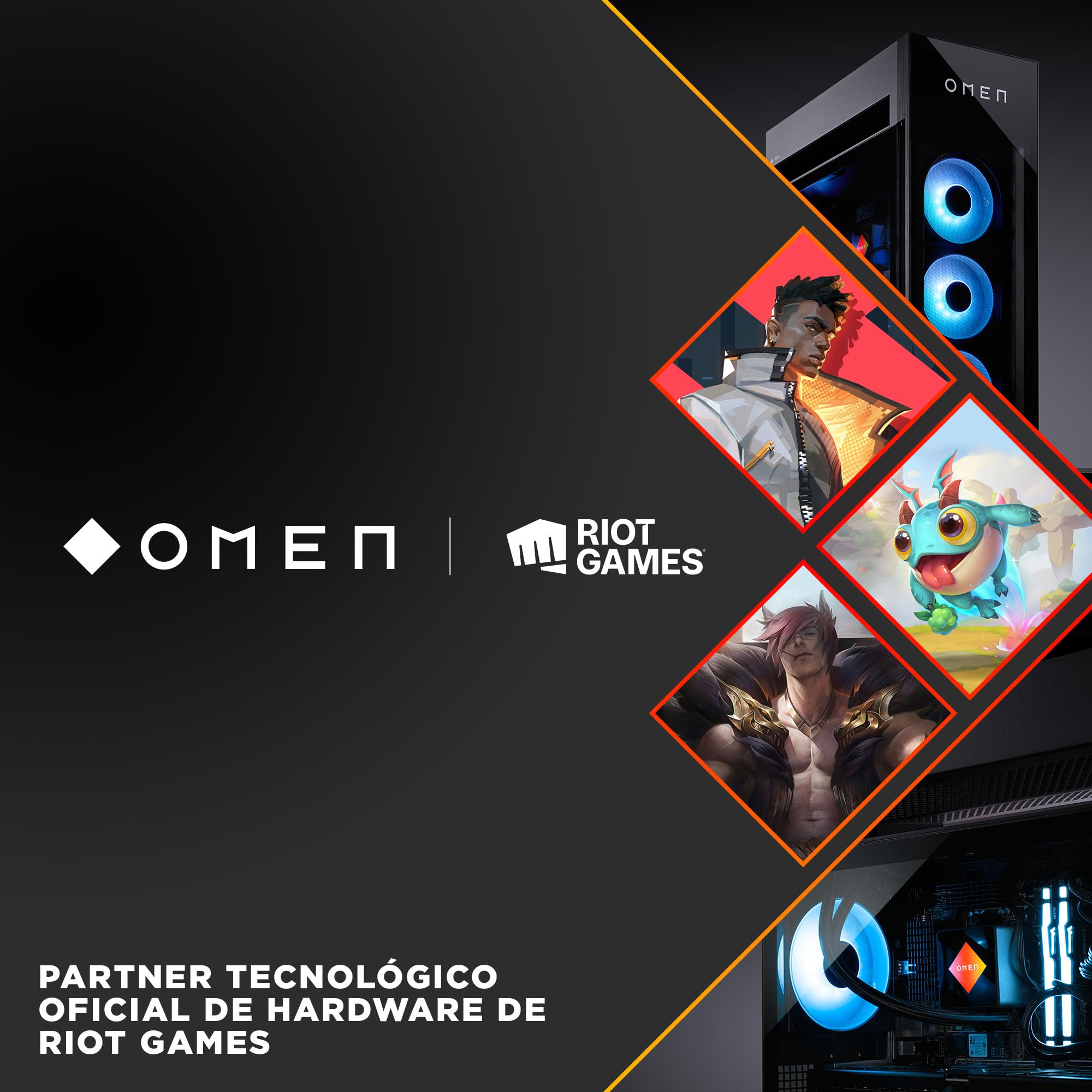 HP Ordenador sobremesa OMEN MAX 45L GT23-0000ns (Procesador AMD Ryzen 9 9900X3D, 64GB DDR5, 2TB SSD, NVIDIA GeForce RTX 5080, Windows 11 Home) Negro