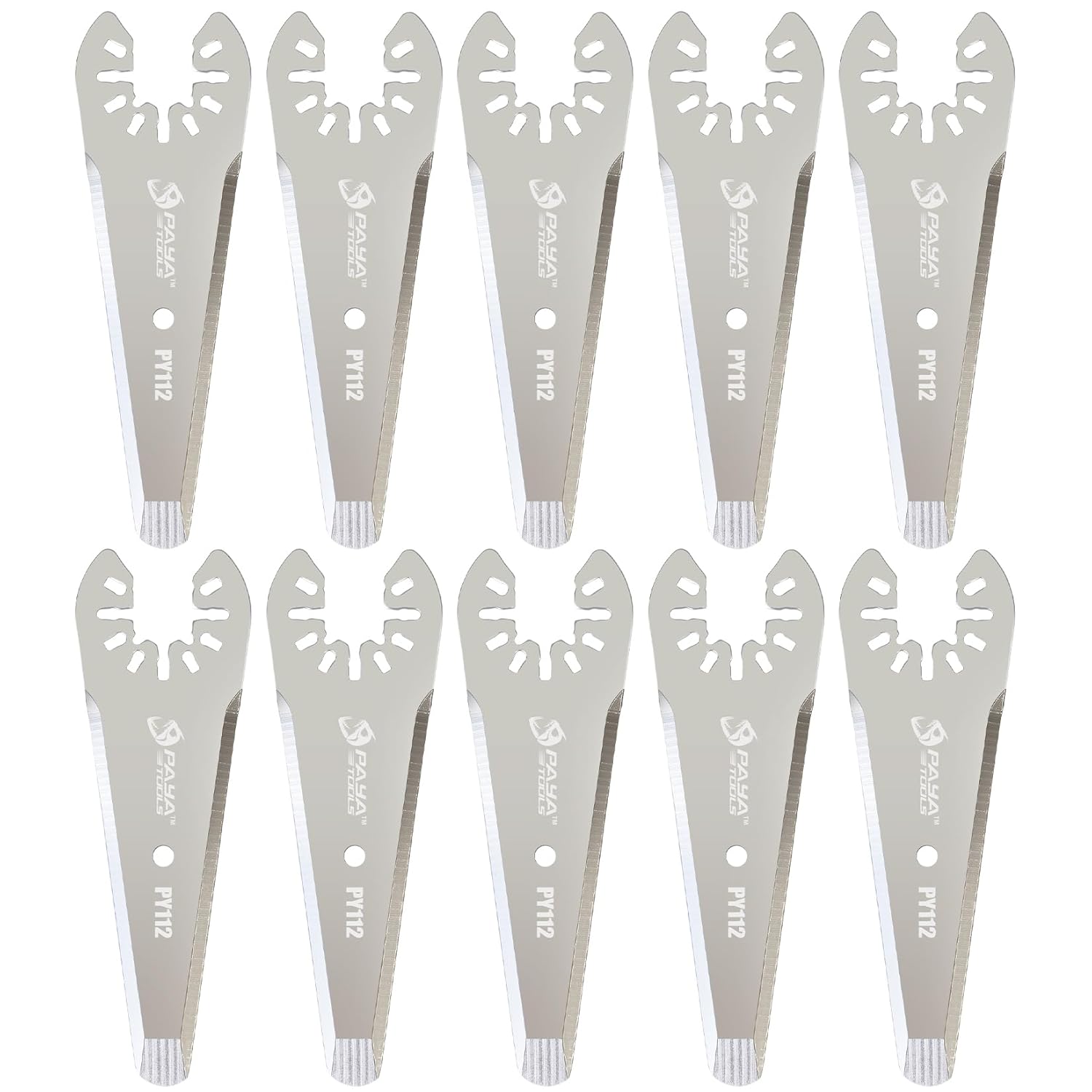 3" Tapered Oscillating Caulking Cutter, Multitool Scraper Blades for Caulk Adhesive Sealant Removal (10-Pack)