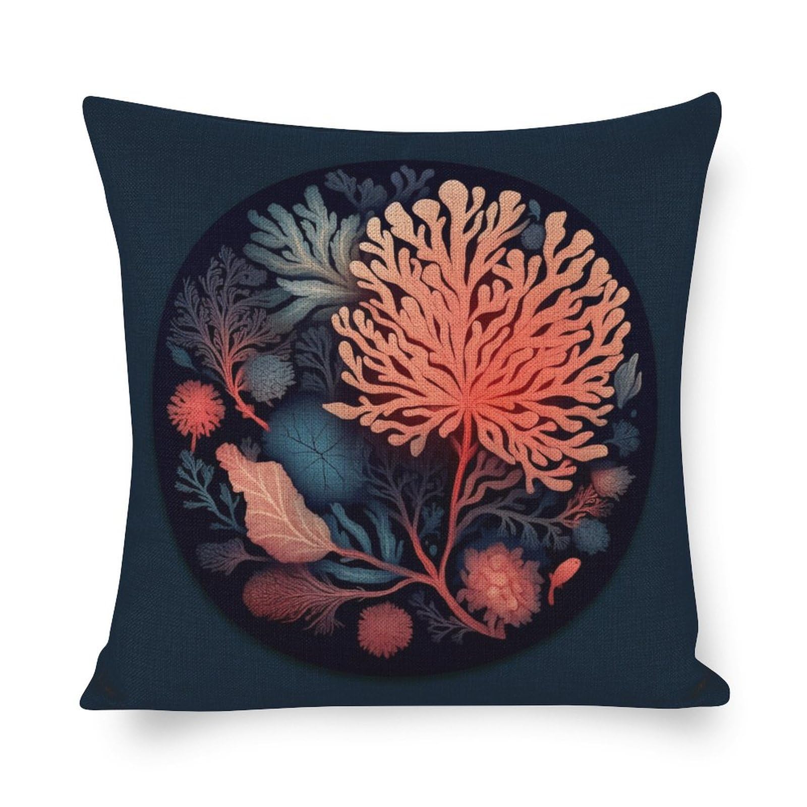 Navy Coral Accent Pillows Dark Coral Throw Pillows New Arrivals
