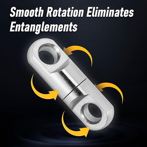 Miniatura 4 de Dr.Fish Giratorios pesados para pesca en agua salada, 190-705 libras, viento en giratorios, resistentes a la corrosión, resistentes a la corrosión,