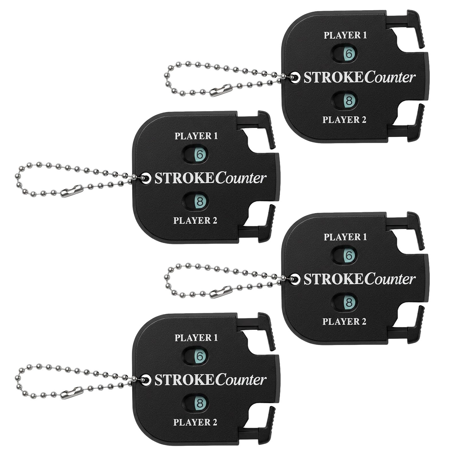 HaiFafafaing 4PCS Golf Clicker Counter- Golf Shot Counter Black