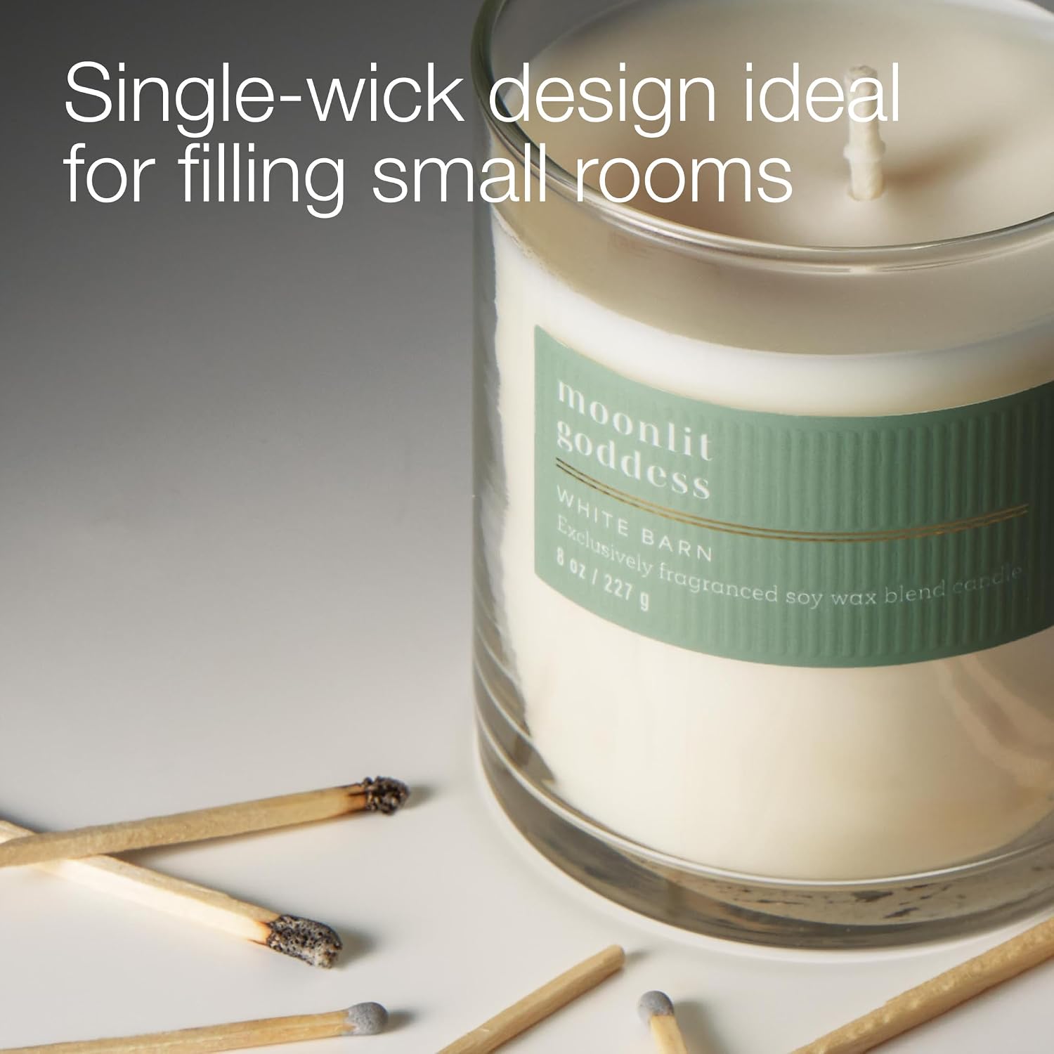 Bath & Body Works Single Wick Candle, Moonlit Goddess Candle, Long-Lasting Burn Up to 45 Hours, Exclusively Fragranced Soy Wax Blend, 8 oz - 1 Pack