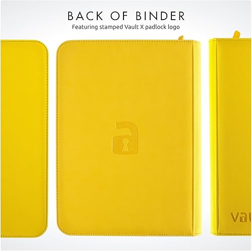 Miniatura 15 de Vault X Carpeta de 9 bolsillos con cremallera para tarjetas, 360 tarjetas, material de álbum Exo-Tec premium, 20 páginas de carga lateral, carpeta