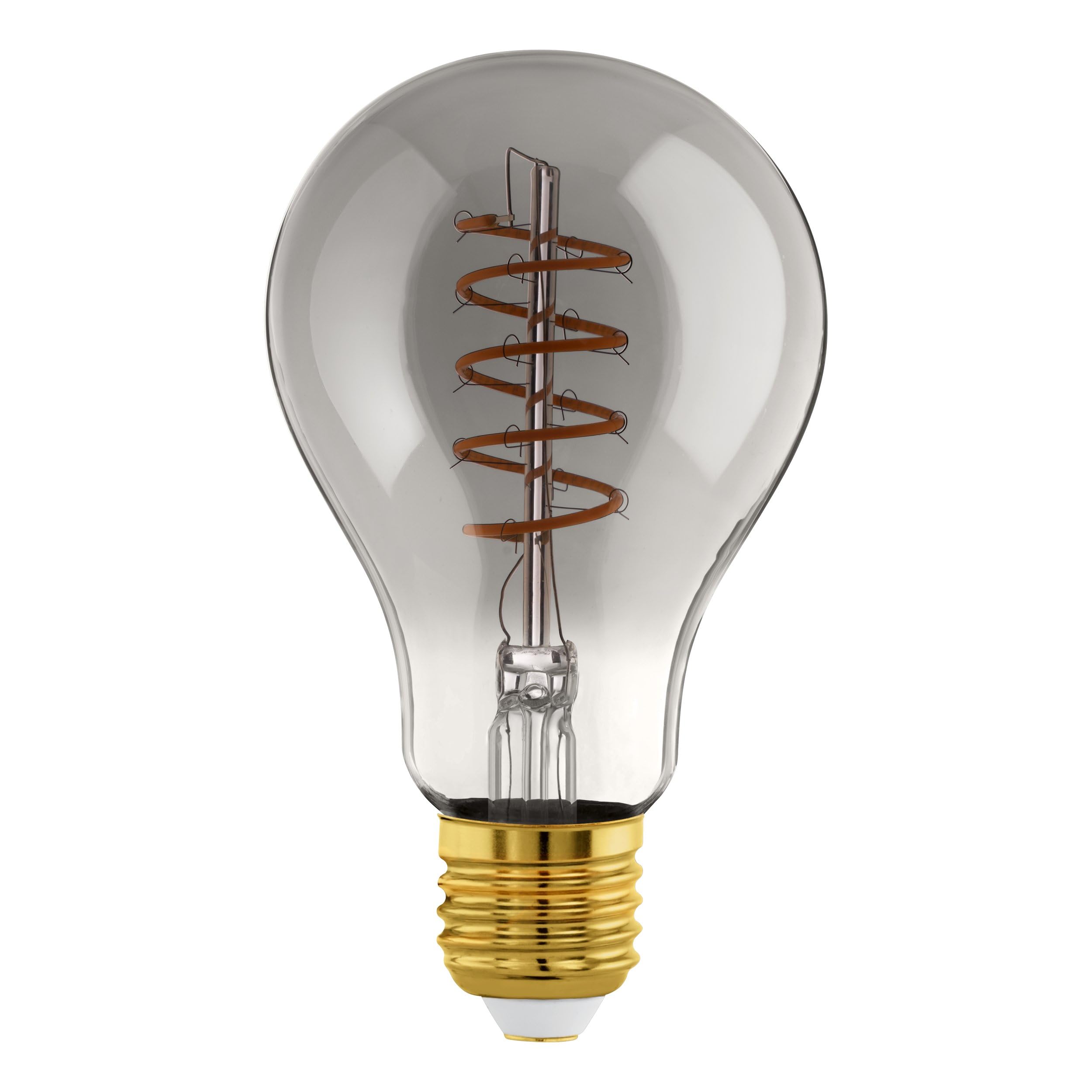 Eglo connect.z Smart Home E27 LED filament light bulb, A60, ZigBee, app and voice control Alexa, dimmable, warm white, 4 watt, vintage lightbulb smoked glass