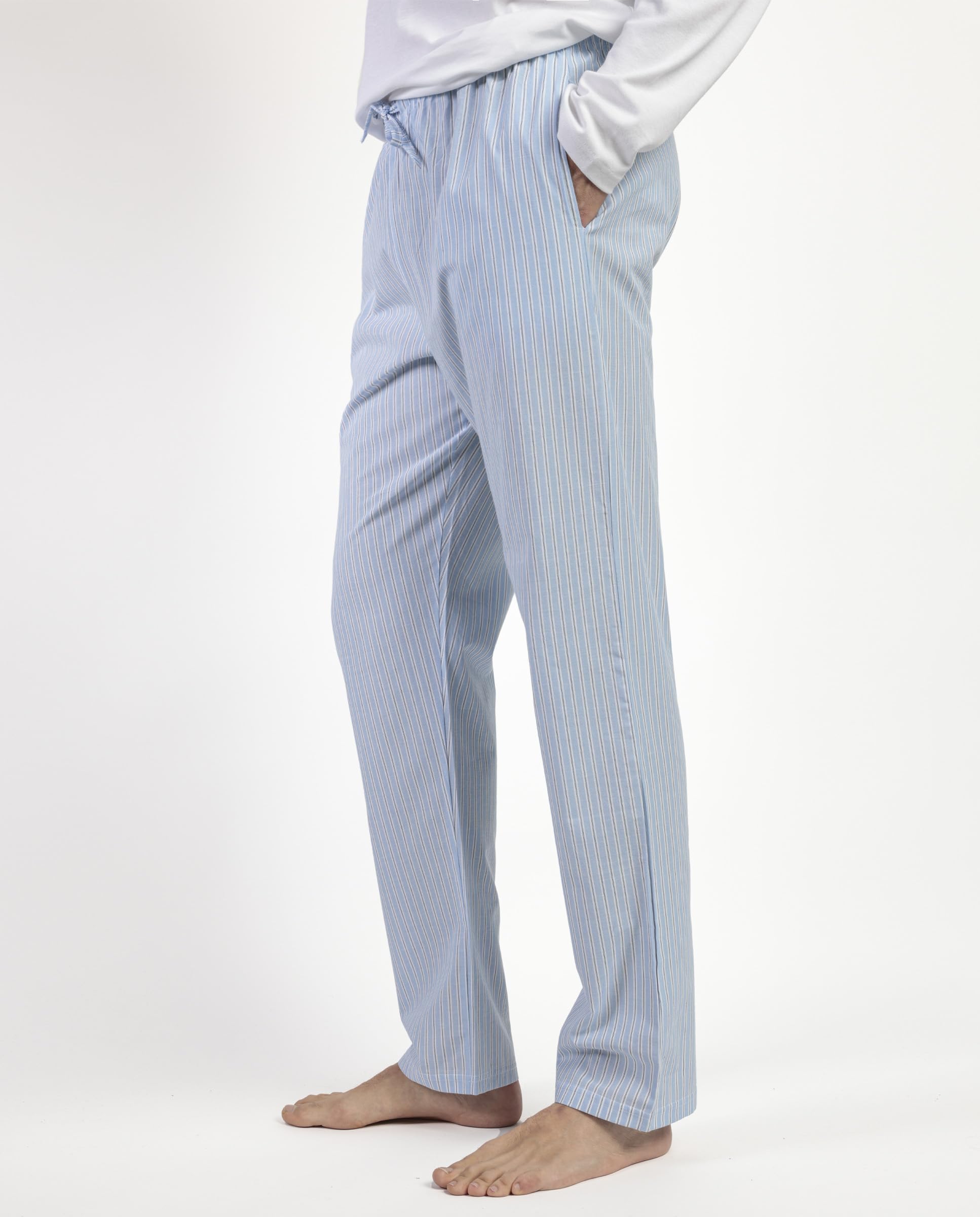 ADMAS Home - Pantaloni lunghi popeline Home Compact da uomo