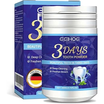 80 ml Teeth Whitening Powder Teeth Whitening Powder Teeth Powder for White Teeth Strengthening and Refreshes Breath Whitening Teeth Against Teeth Bleaching at Home for All Teeth Stains Removal