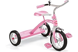 Radio Flyer Classic Pink 10" Tricycle - The Perfect First Ride for Girls Aged 2-5