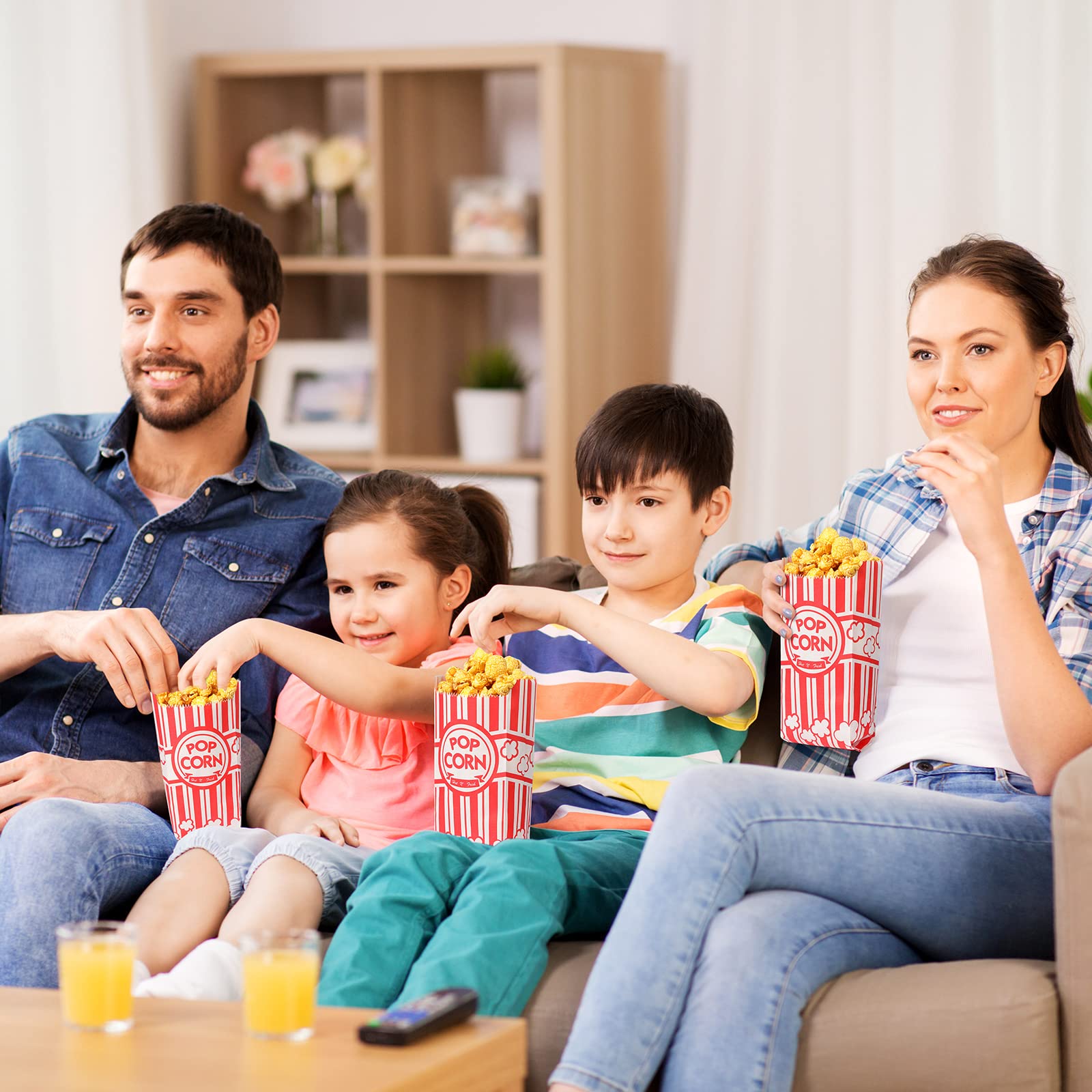 800 Stück Papier-Popcorn-Tüten, 28 ml, Popcorn-Maschinen-Zubehör, Einzelportionen, Großpackung für Bars, Filmabende, Konzessionen, Party, Pop-Mais-Zubehör