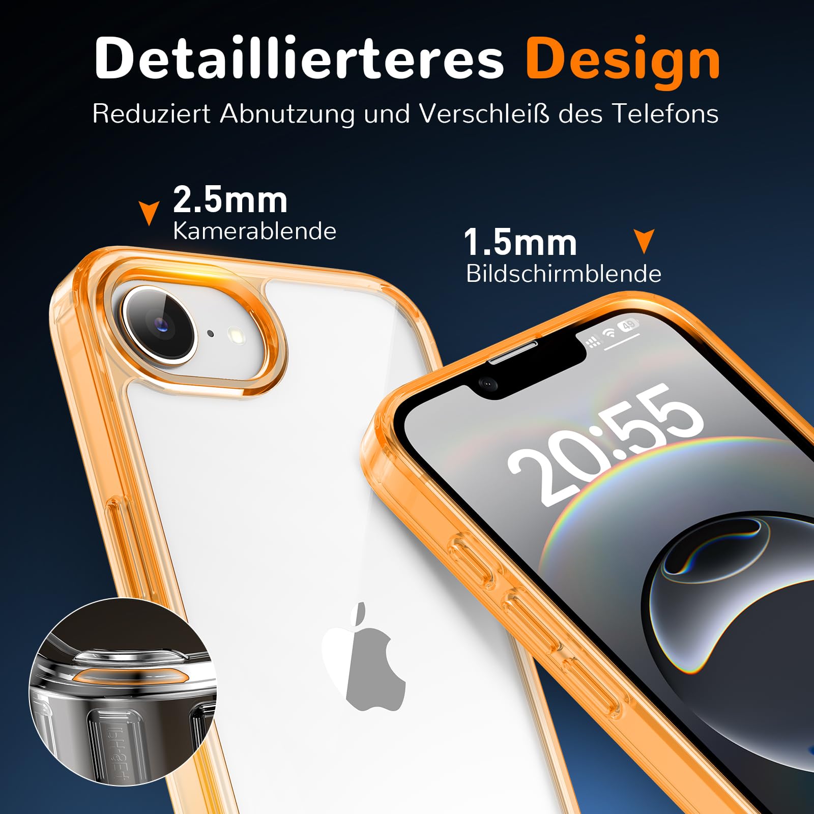 Clear Case for iPhone 15, Ultra Thin, Shockproof TPU Cover, Anti-Yellowing, Crystal Clear, Phone Case for Apple iPhone 15 - Clear — view 615