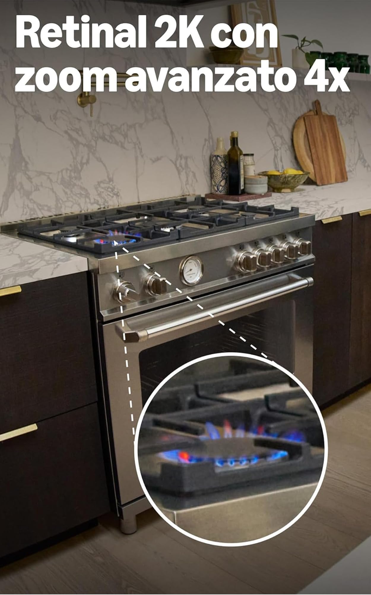 Ring Videocamera interna Plus (ultimo modello) con Videocamera esterna Plus | Videocamera di sicurezza plug-in | Retinal 2K, zoom ottimizzato 4x| Prova gratuita di 30 giorni del piano Ring Home