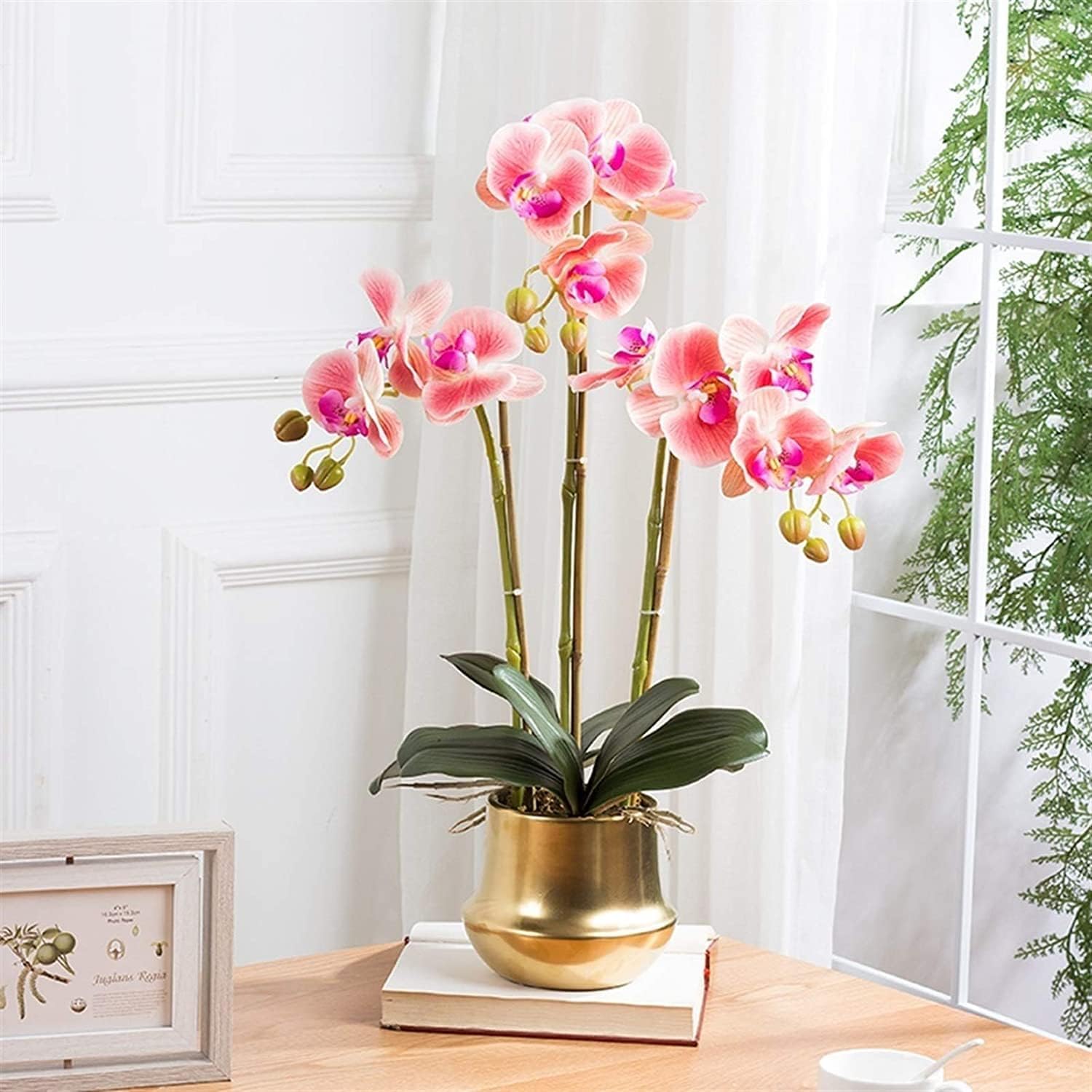 Eleganti Orchidee Artificiali, Fiori Finti, Piante Artificiali Vivaci, Decorazioni per tavoli, Feste, Sale da Pranzo e uffici.