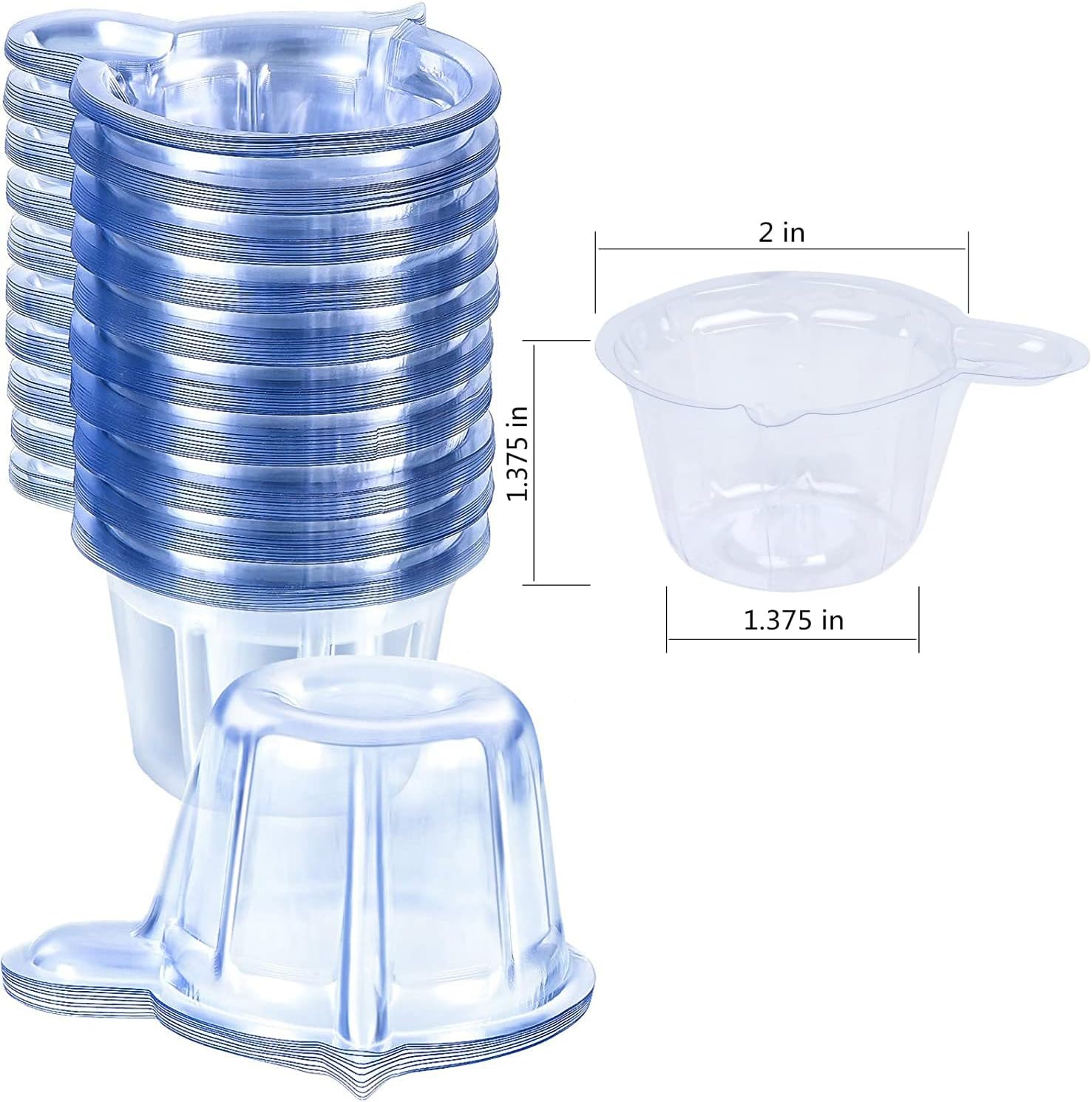 Precision Tip Applicator Bottles Set - 10ml Bottles with 25 Reusable Cups & 2 Mini Funnels for Versatile Use(37pcs-60ml set)