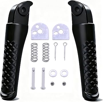 Mini Bike Foot Pegs Compatible with Coleman Minibike BT200X CT200U CT200U-EX CT100U 200 CC100X 212cc 196cc 6.5hp Motor Minibike Parts Footrest Bracket Set Assembly Left Right 2 Pack