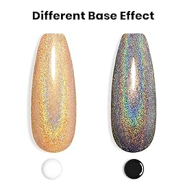 RARJSM Holographic Nail Polish Shimmer Gold Gel Polish Unicorn Effect Nail Gel 7.5ML Curing Required Nail Art Colors Home GelManicure