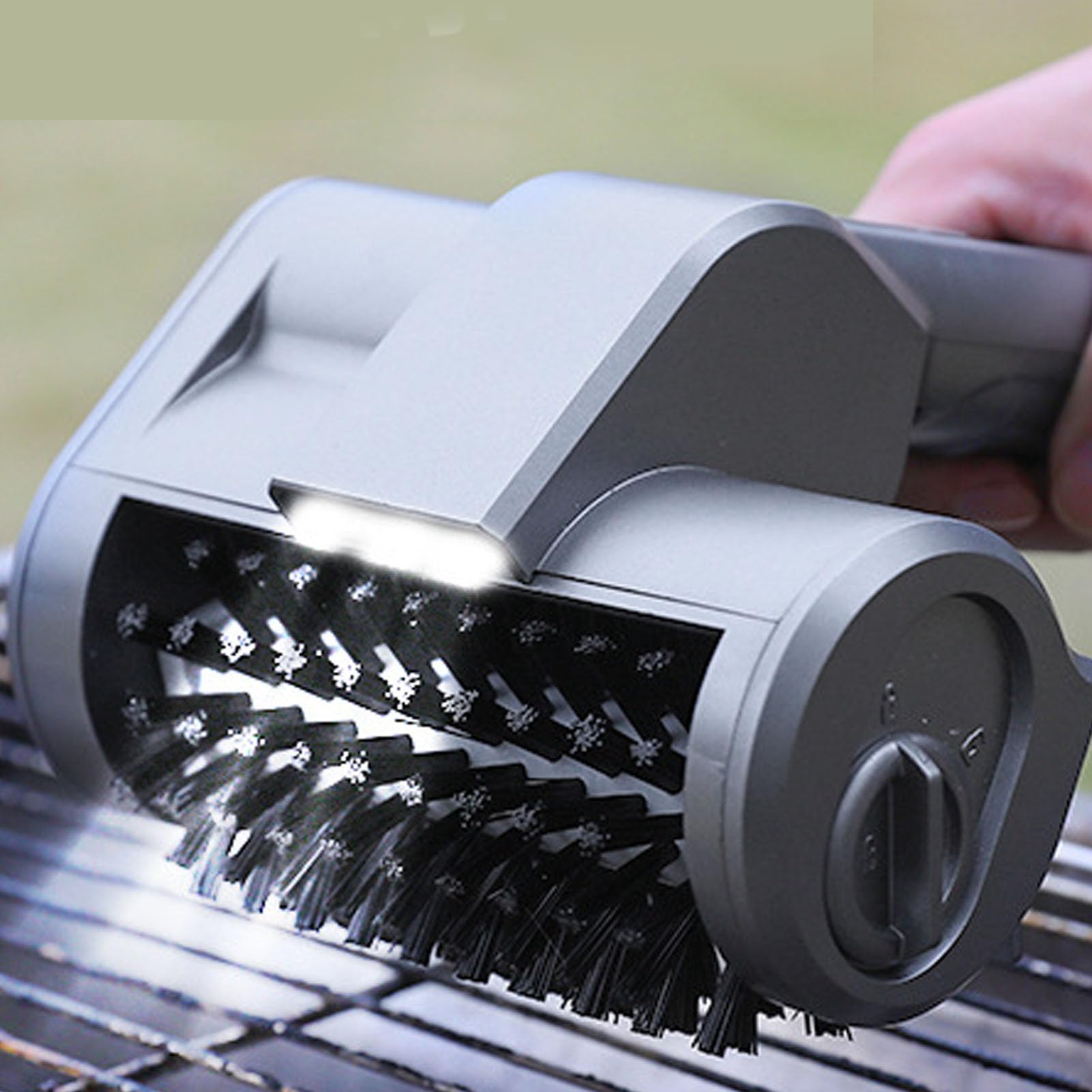 Tnfeeon Spazzola per Griglia Esterna 1,57x25,4 Cm Spazzola per Barbecue Accessori per Griglia per Porcellana Carbone a Gas Regali per Wizard 2000 MAh Elettrico