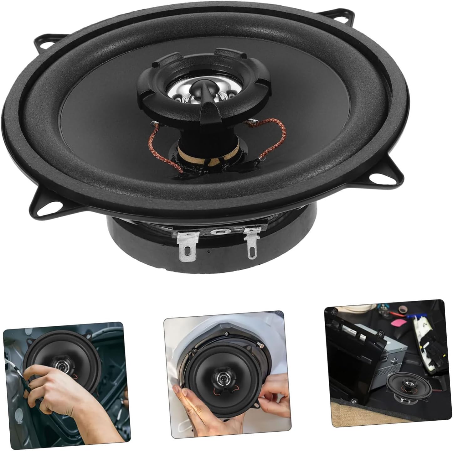 Car Speaker with Wide Frequency Response Easy to Install Automotive Sound Speaker for Various Car Models Durable Construction and Lightweight Design Fit for Enhanced Audio