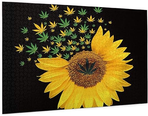 Miniatura 2 de Rompecabezas de gran formato para adultos rompecabezas intelectual de maleza con girasol reutilizable