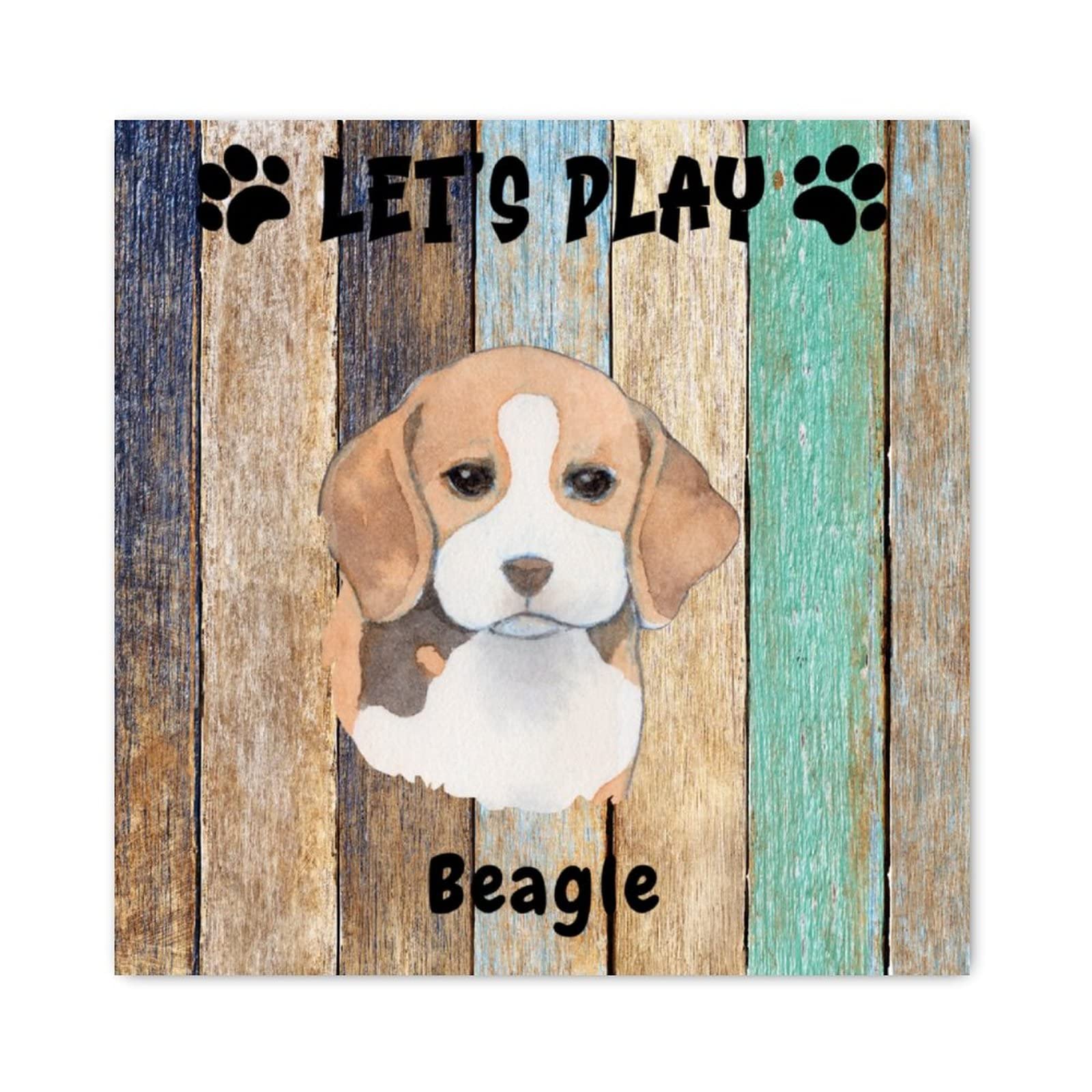 Panneau bois Beagle Dog, le cadeau de pendaison idéal