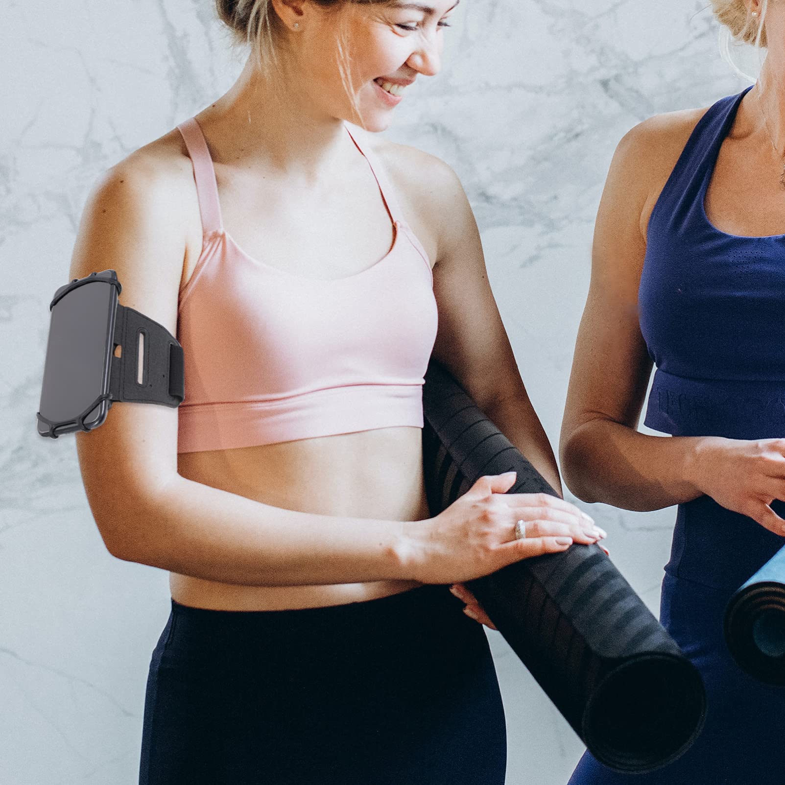 UPKOCH 5stücke Rotierendes Sportarmband Für Handy Verstellbar Und Bequem Für Jogging Radfahren Fitness Und Outdoor-aktivitäten Elastisches Schützend Und Langlebig
