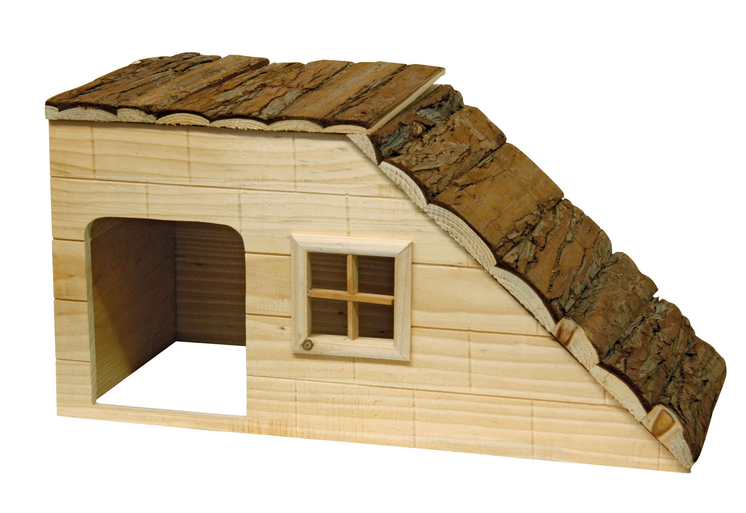 Kerbl Maison pour Rongeurs avec Rampe Nature 50x25x25 cm
