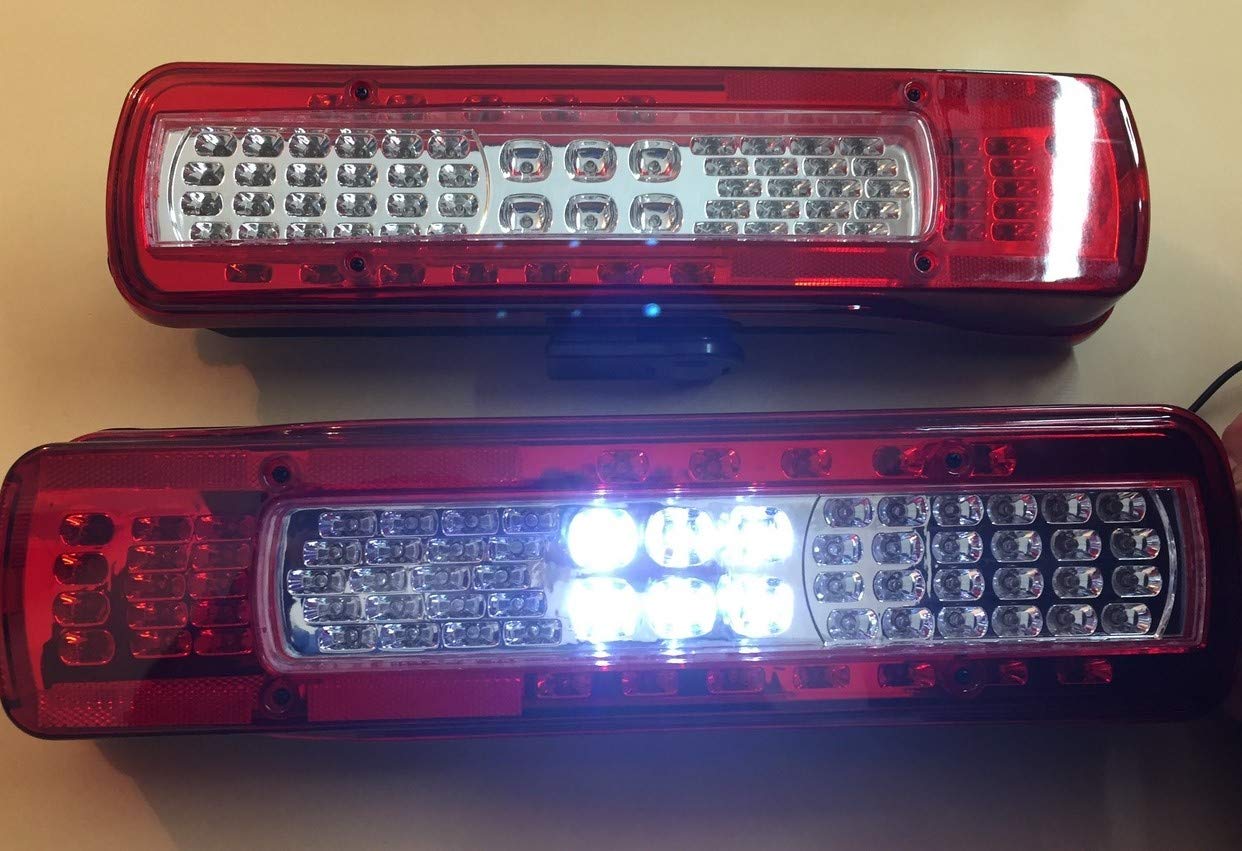 2 luci posteriori a LED da 24 V per luci posteriori retromarcia camion FH 4 + targa