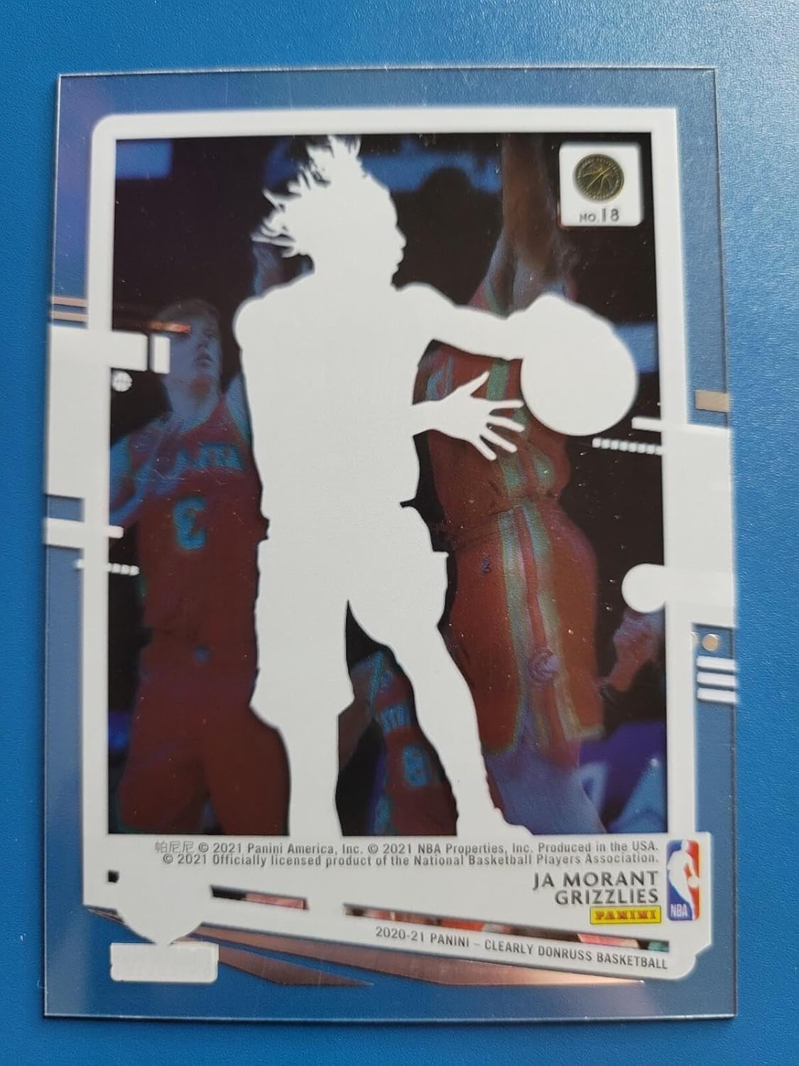 Ja Morant 2020-21 CLEARLY DONRUSS #18 MEMPHIS GRIZZLIES! - Basketball Cards