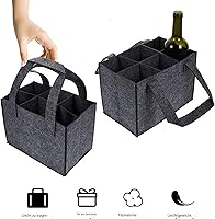 INBOLM Bottle Carrier,2PCS Wine Bottle Bag For 4 Bottles - View #4
