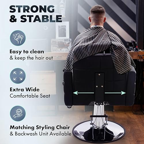 Miniatura 5 de Buy-Rite Icon - Silla reclinable multiusos para salón, elevador hidráulico, asiento extra ancho, reposacabezas extraíble y respaldo con resorte para