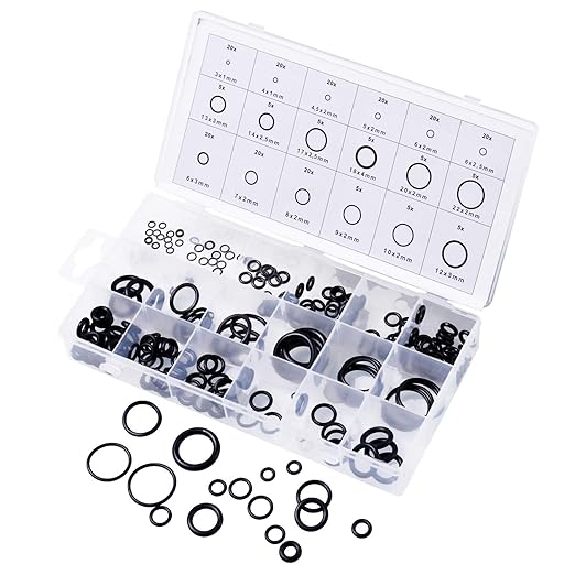 BOLET ORing Assortment Kit Set 225 PCS 18 Size Nitrile Rubber ORing Sealing Ring Kit for BOLET ORing Assortment Kit Set 225 PCS 18 Size Nitrile Rubber ORing Sealing Ring Kit for