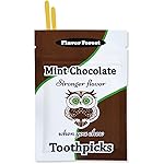 Dark Mint Chocolate Flavored Toothpicks (Flat Shape) 100ct