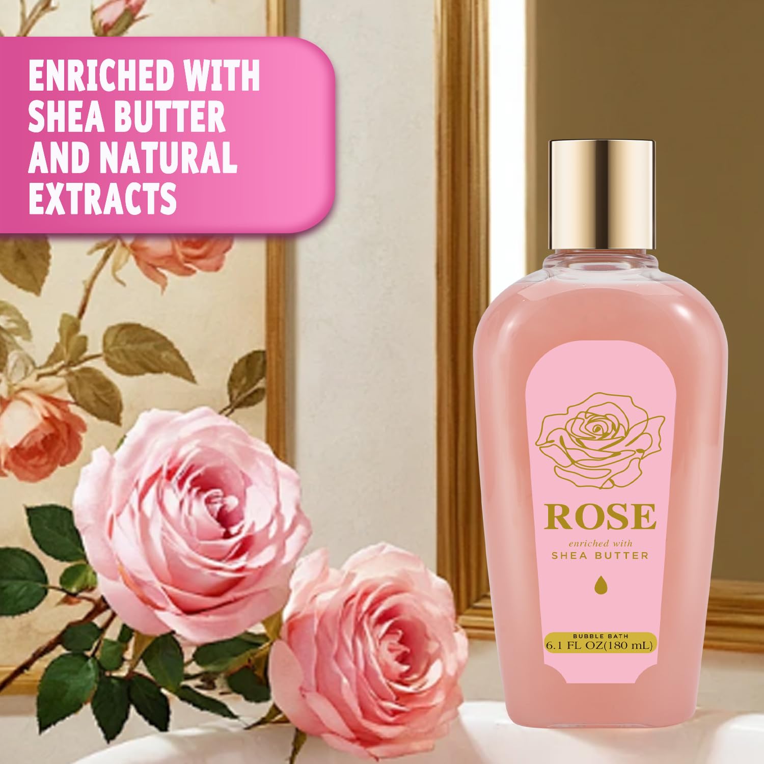 Spa Luxetique Gift Baskets for Women, Mothers Day Gifts for Mom, 11pcs Rose Sets, Relaxing Bath Sets for Women, Christmas Gifts for Her - Image 4