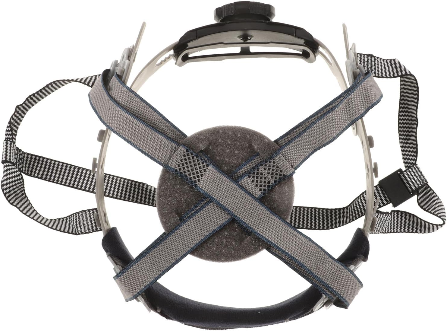Hard Hat Liner with Four-point Adjustable Knob, Foldable Safety Helmet Suspension Replacement, Chin Strap Accessory for Construction Hard Hat Use