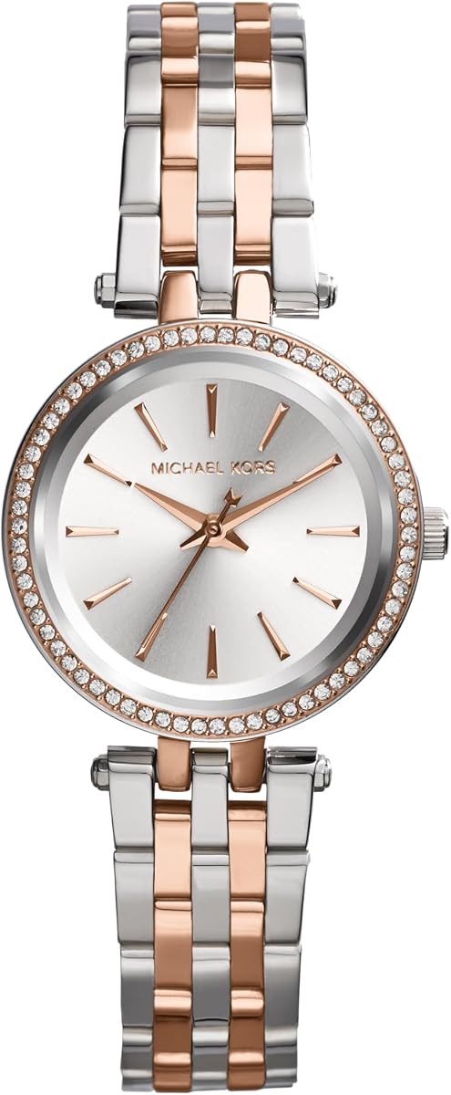 Reloj Darci para Mujer, Reloj de Acero Inoxidable y Cristal Pavé para Mujer