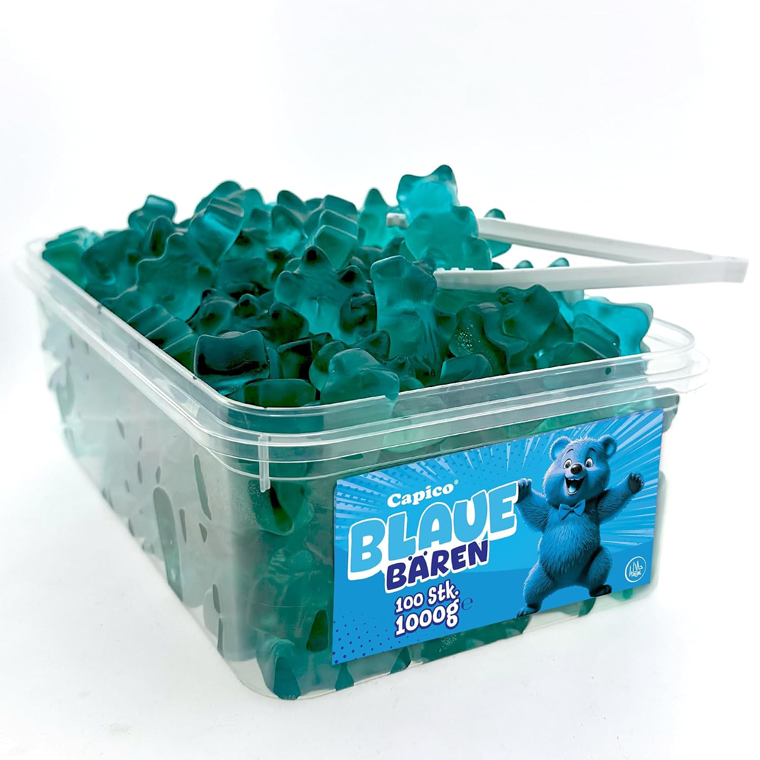 Capico Blue Bear Fruit Gum 1000g in Tin Halal