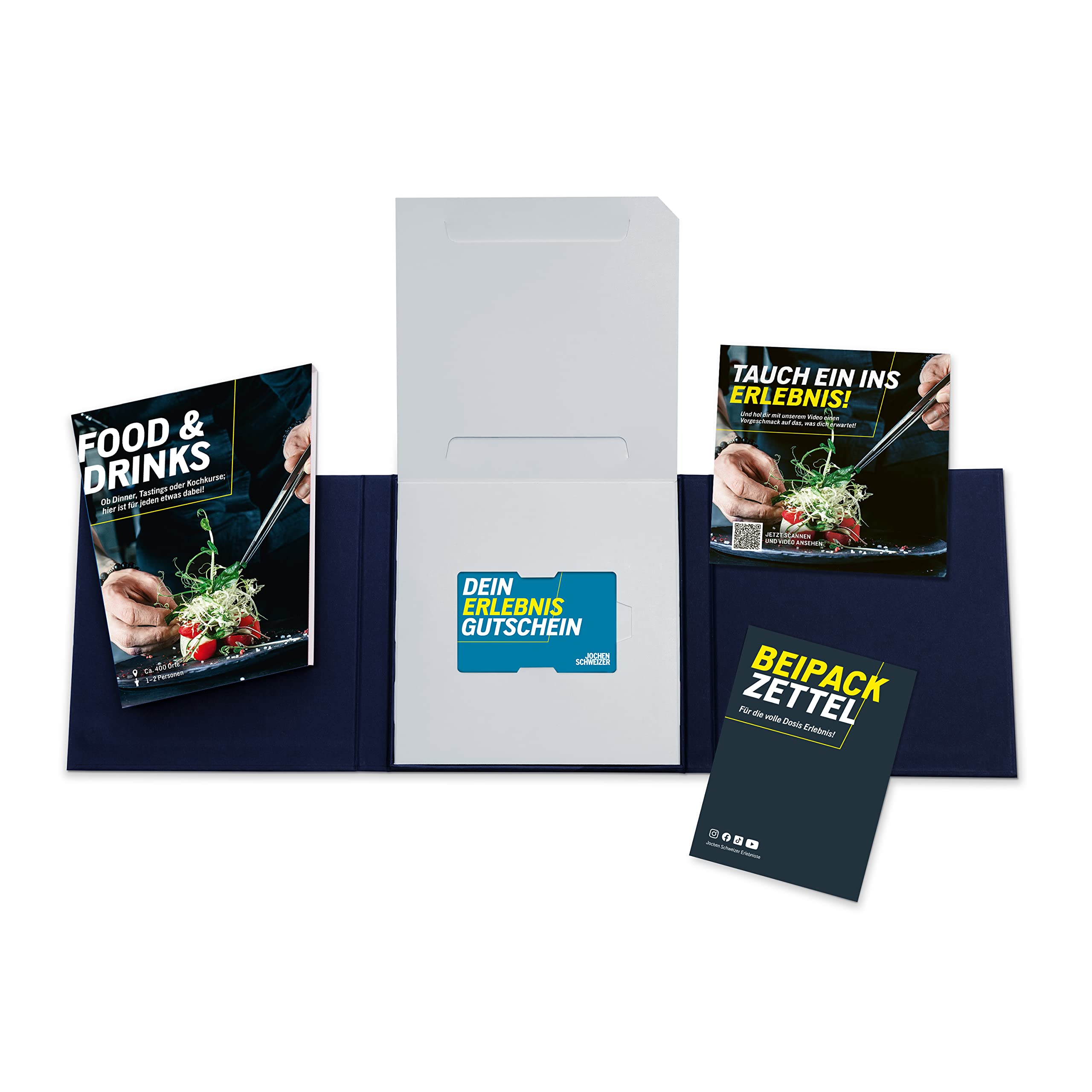 Jochen Schweizer Geschenkbox Food & Drinks, ca. 747 Orten, Erlebnis-Gutschein für 1-2 Person