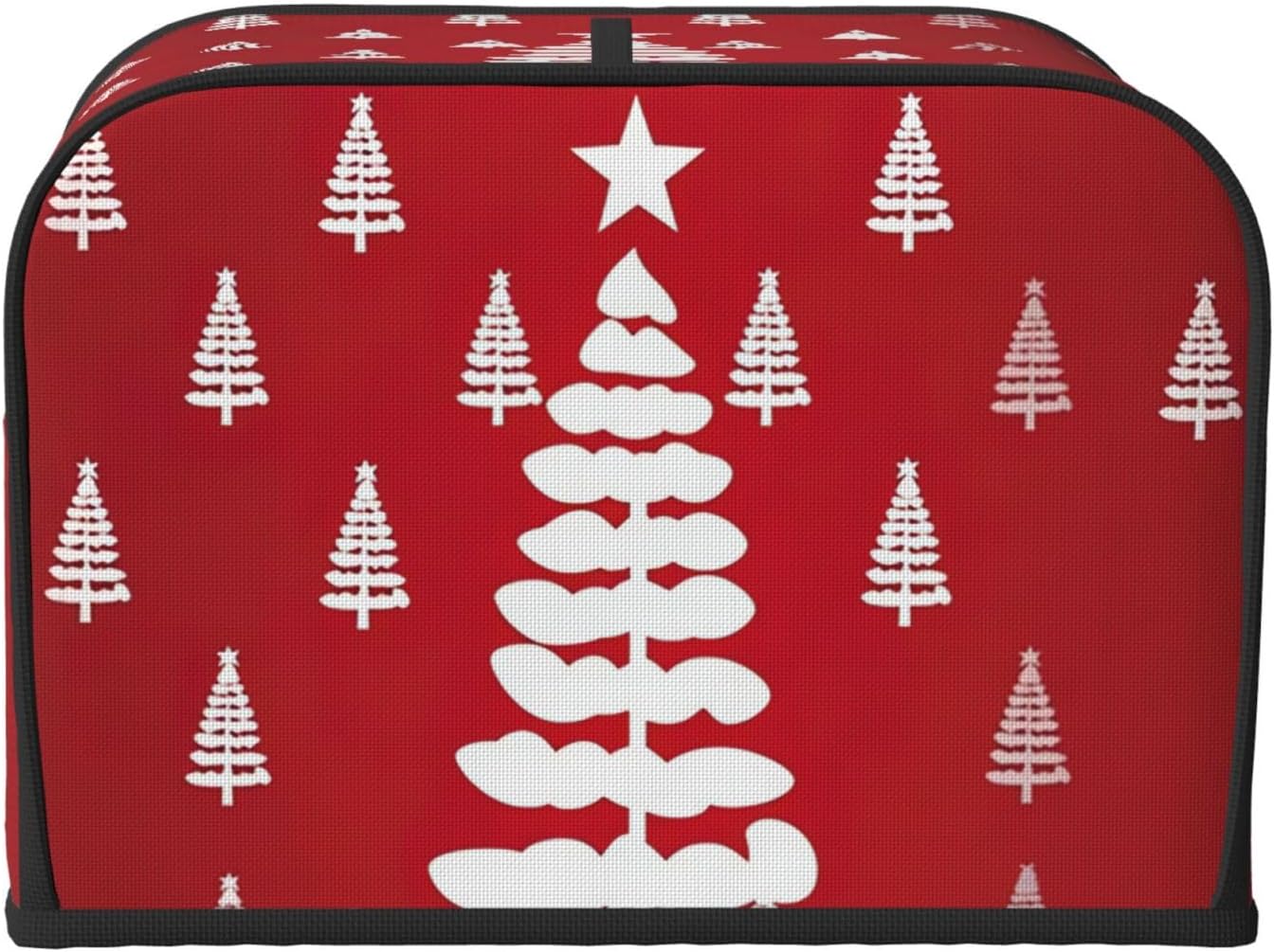 Christmas Tree Print 4-Slice Toaster Cover Kitchen Appliance For Bread Home Protector Daily Usability image 2