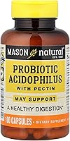 Vista 1 de MASON NATURAL Acidophilus probiótico con pectina, 100 cápsulas