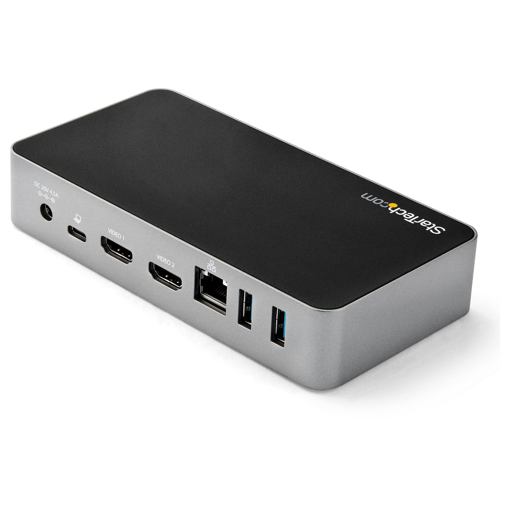 StarTech Docking Station USB-C DisplayLink Doppio HDMI 1080p, 65W PD, GbE | Doppio Monitor 1080p, Spina EU, 1x USB-C e 3x USB-A, Ethernet Gigabit, USB 3.0