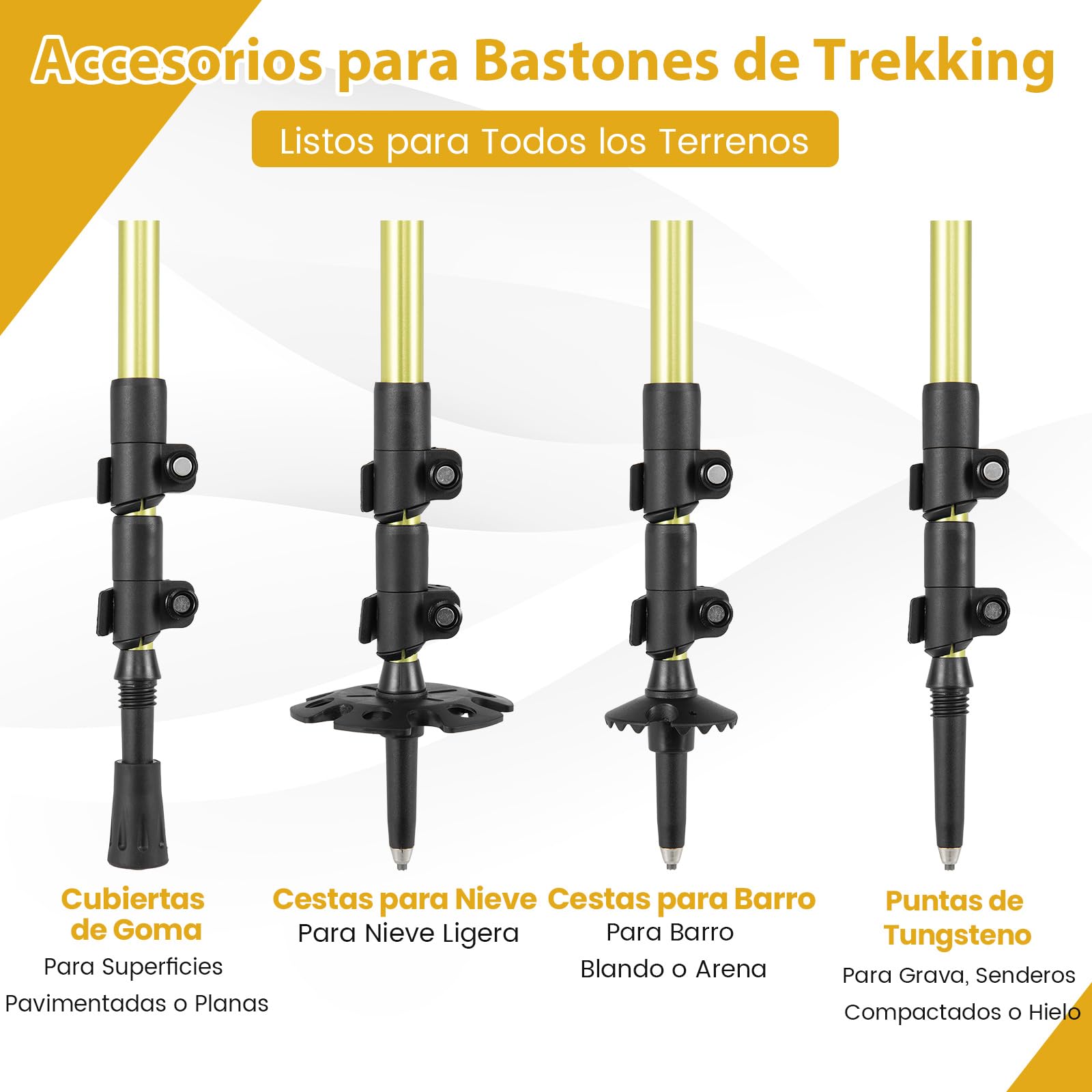 GOPLUS Raquetas de Nieve para Niños, Set de Raquetas de Nieve con Ayuda para Subir, Práctica Bolsa de Transporte y Bastones de Trekking, Resistentes hasta 35 kg, Accesorios para Excursiones