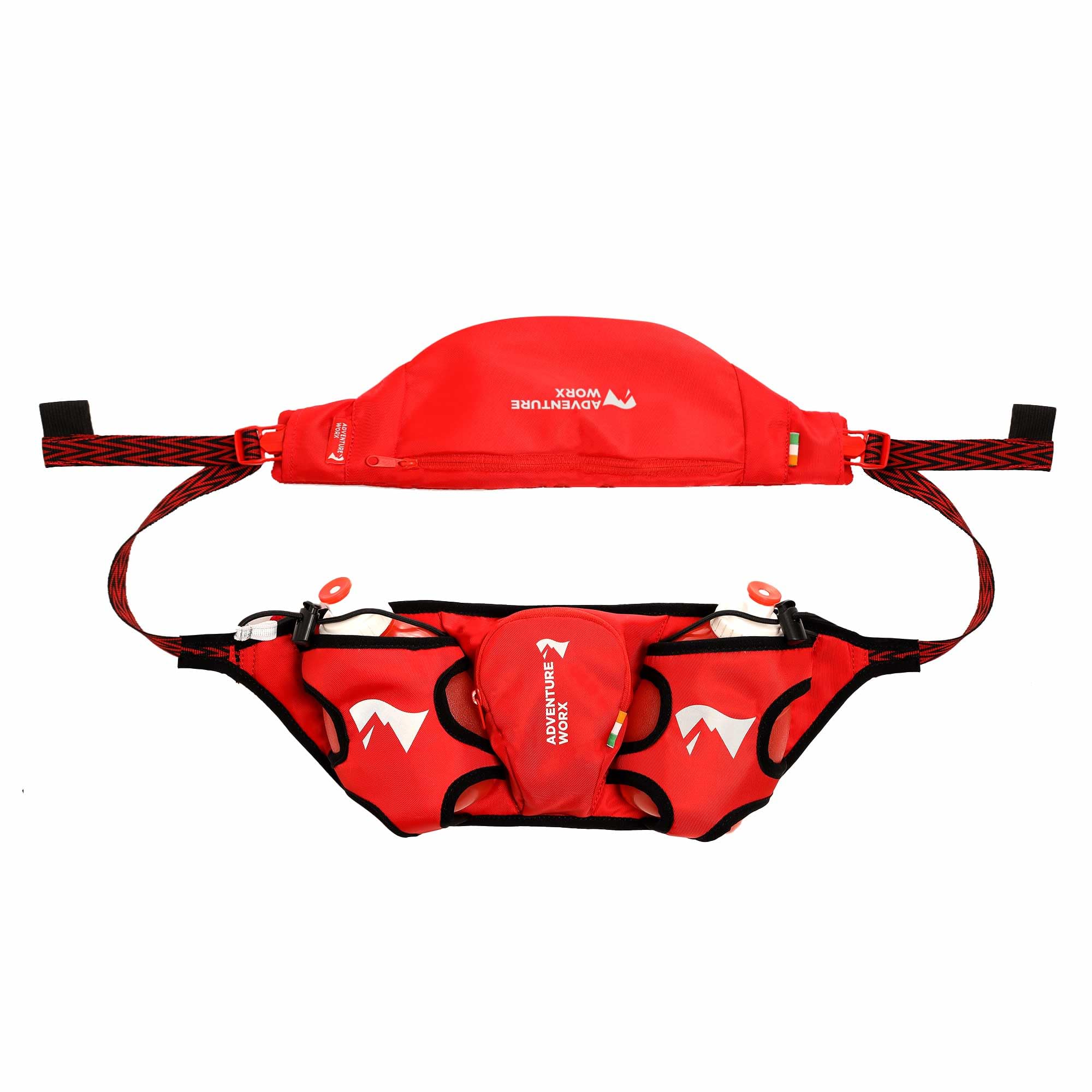 Adventure Worx Hydra Light Run Waist Pouch (Red) | Running Hydration Belt | Running Waist Bag for Men | Running Pouch for Women | Lightweight Waist Bag with Adjustable Strap for Outdoor Sports (B0C8CXM3JC) Amazon Price History, Amazon Price Tracker